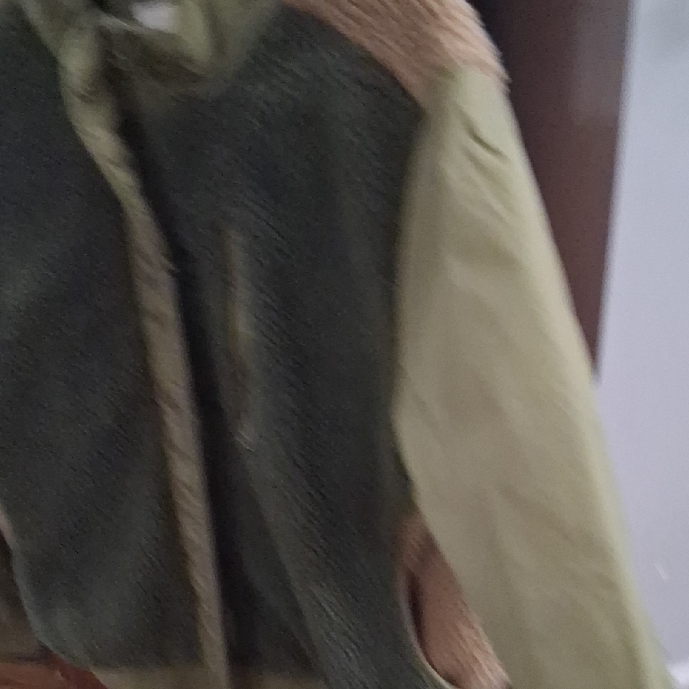 Universal Thread Olive Green Jacket With Beige De… - image 4